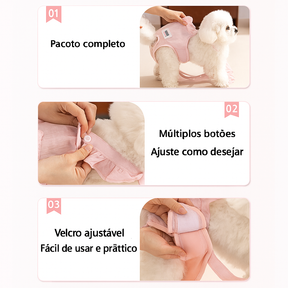 Adjustable Female Dog Diaper Onesie for Heat Cycle – Blossomly™
