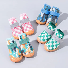 Non-Slip Pet Shoes with Breathable Upper & Adjustable Straps – StreetPaws™