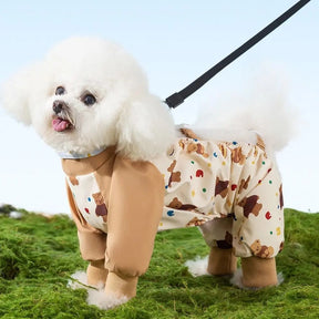 Waterproof Anti-Dirt Pet Onesie with Bootie Option – Pawcloak™