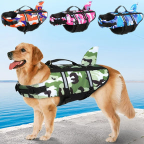 Pet Life Jacket with Handle for Dogs & Cats – SwimGuard™