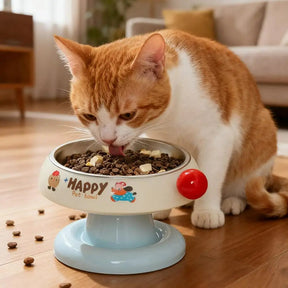 Elevated Pet Bowl for Dogs & Cats with Stainless Steel Insert – Nooka™