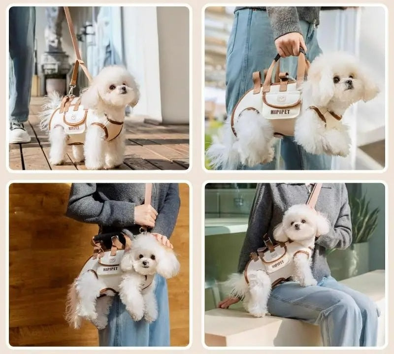 Elevated Pet Crossbody Carrier Backpack with Removable Strap – Voyo™