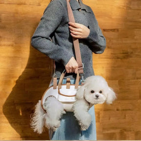Elevated Pet Crossbody Carrier Backpack with Removable Strap – Voyo™