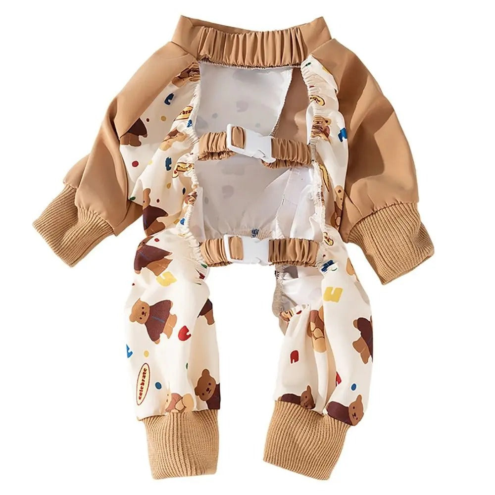 Waterproof Anti-Dirt Pet Onesie with Bootie Option – Pawcloak™