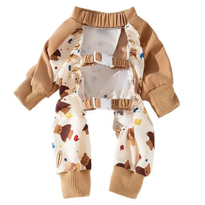 Waterproof Anti-Dirt Pet Onesie with Bootie Option – Pawcloak™