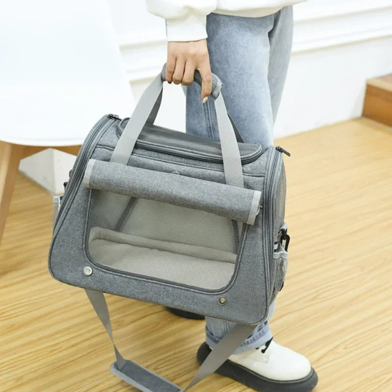 Foldable Pet Carrier Bag with Padded Shoulder Strap – Fenlo™
