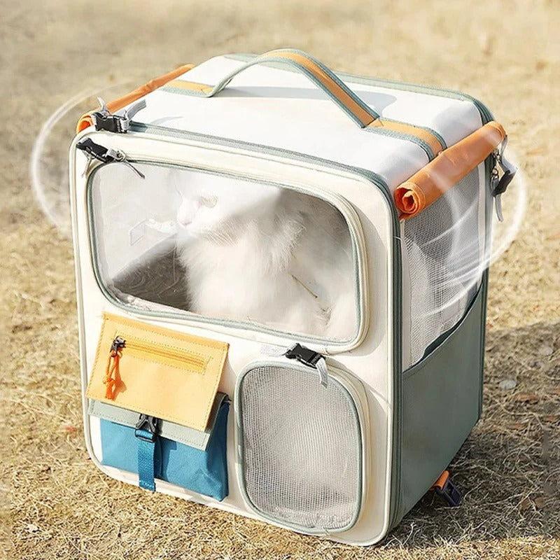 Rolling Pet Travel Carrier Case for Dogs & Cats – Oxford Fabric – Dravo™