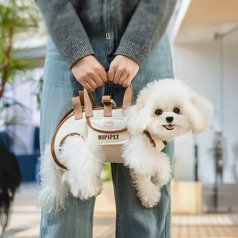 Elevated Pet Crossbody Carrier Backpack with Removable Strap – Voyo™