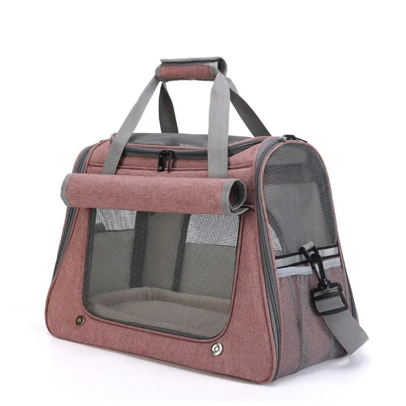 Foldable Pet Carrier Bag with Padded Shoulder Strap – Fenlo™