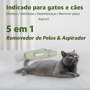 5-in-1 Pet Hair Removal & Vacuum Grooming Brush for Dogs & Cats – Vaclo™