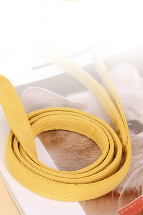 Yellow Bee Design Polyester Collar and Leash Set for Pets – Beezo™