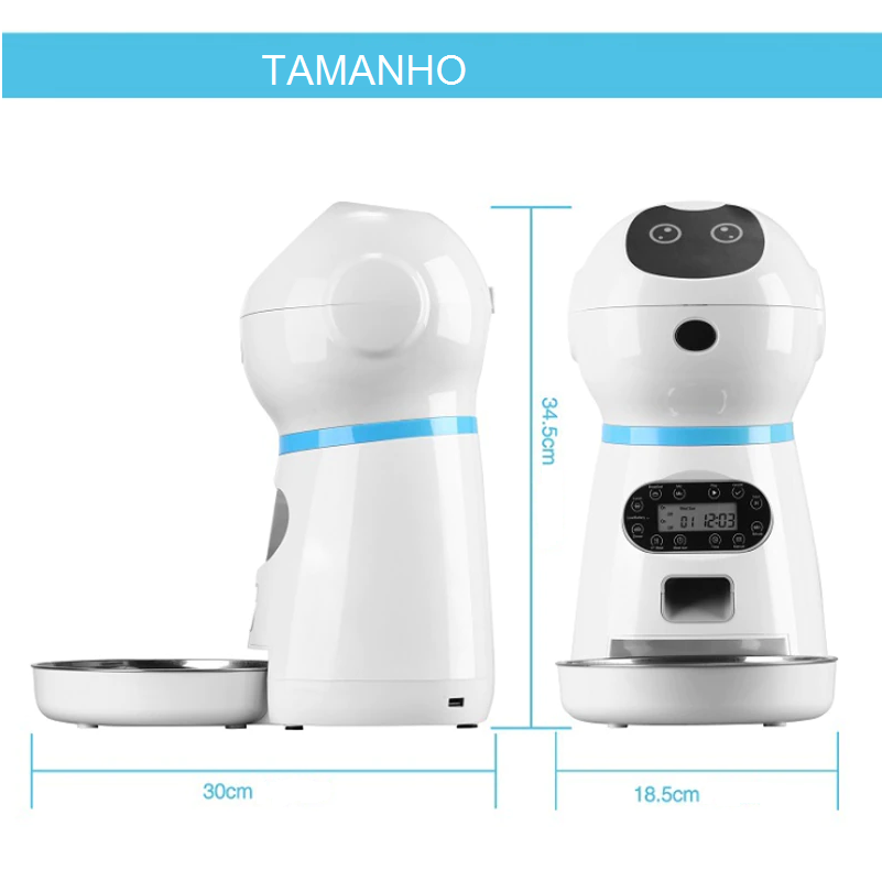 Smart Automatic Pet Feeder with Voice Recorder – Portiva™