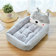 Cartoon Pet Bed with Removable Cushion for Dogs & Cats – Marnie™