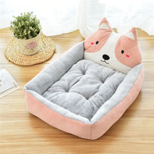 Cartoon Pet Bed with Removable Cushion for Dogs & Cats – Marnie™