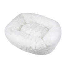 Square Puff Pet Bed with Plush Cotton Cushion, Cozy Design – Squishly™
