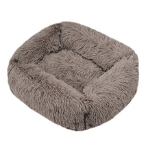 Square Puff Pet Bed with Plush Cotton Cushion, Cozy Design – Squishly™