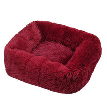 Square Puff Pet Bed with Plush Cotton Cushion, Cozy Design – Squishly™